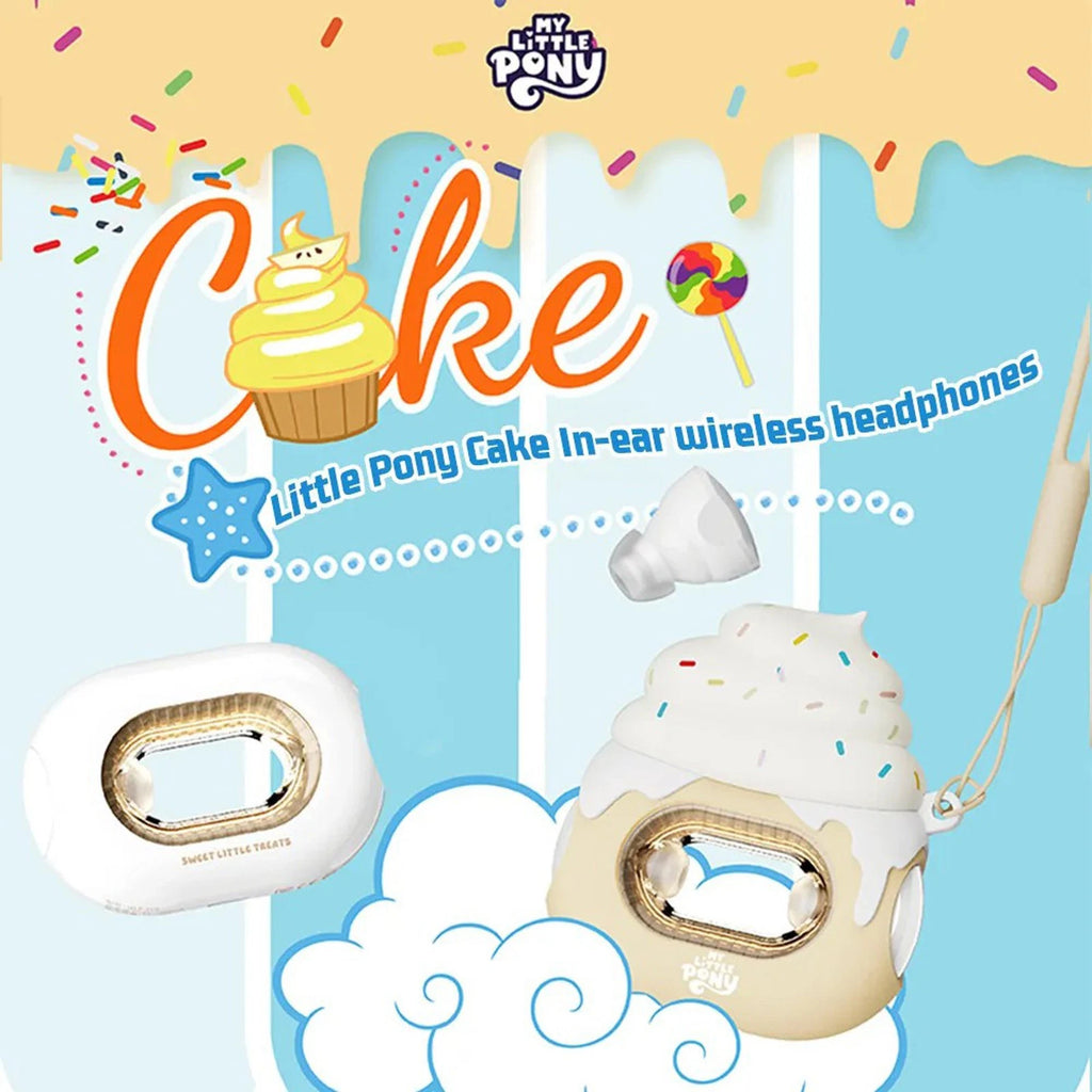 My Little Pony Cream Cake In-Ear Bluetooth Headphones Rechargeable MLP-T05 - Cream White